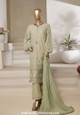 Sadabahar Stitched Luxury Embroidered Chikankari Collection - 2025 (Pista)